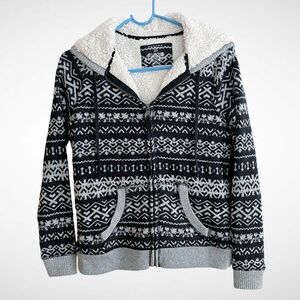 Sonoma Sherpa-Lined Hooded Zip-Front Jacket